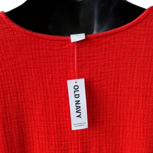 🌸4/$50🌸 NEW Old Navy Gauze Cotton Dress with Embroidery Detailing - Picture 3 of 16